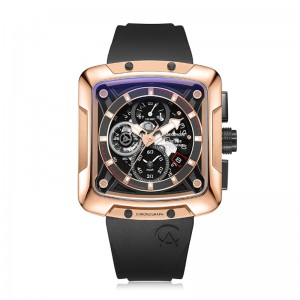 Alexandre Christie AC 3030 Rosegold Black Rubber New GCRBRBA